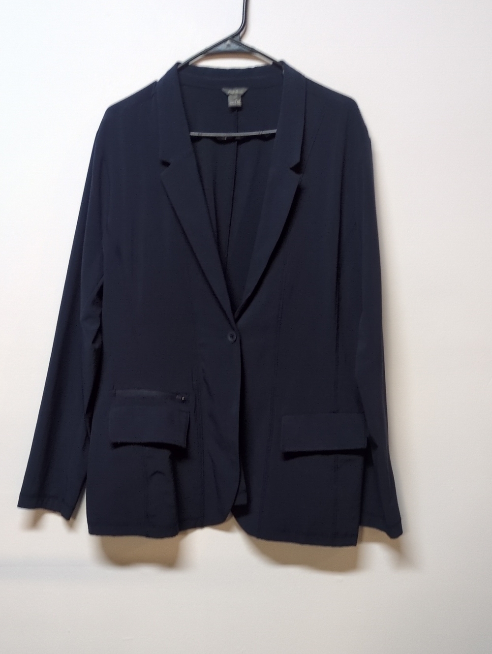 Eddie Bauer Navy Blue One-Button Blazer — Women’s Tall 20